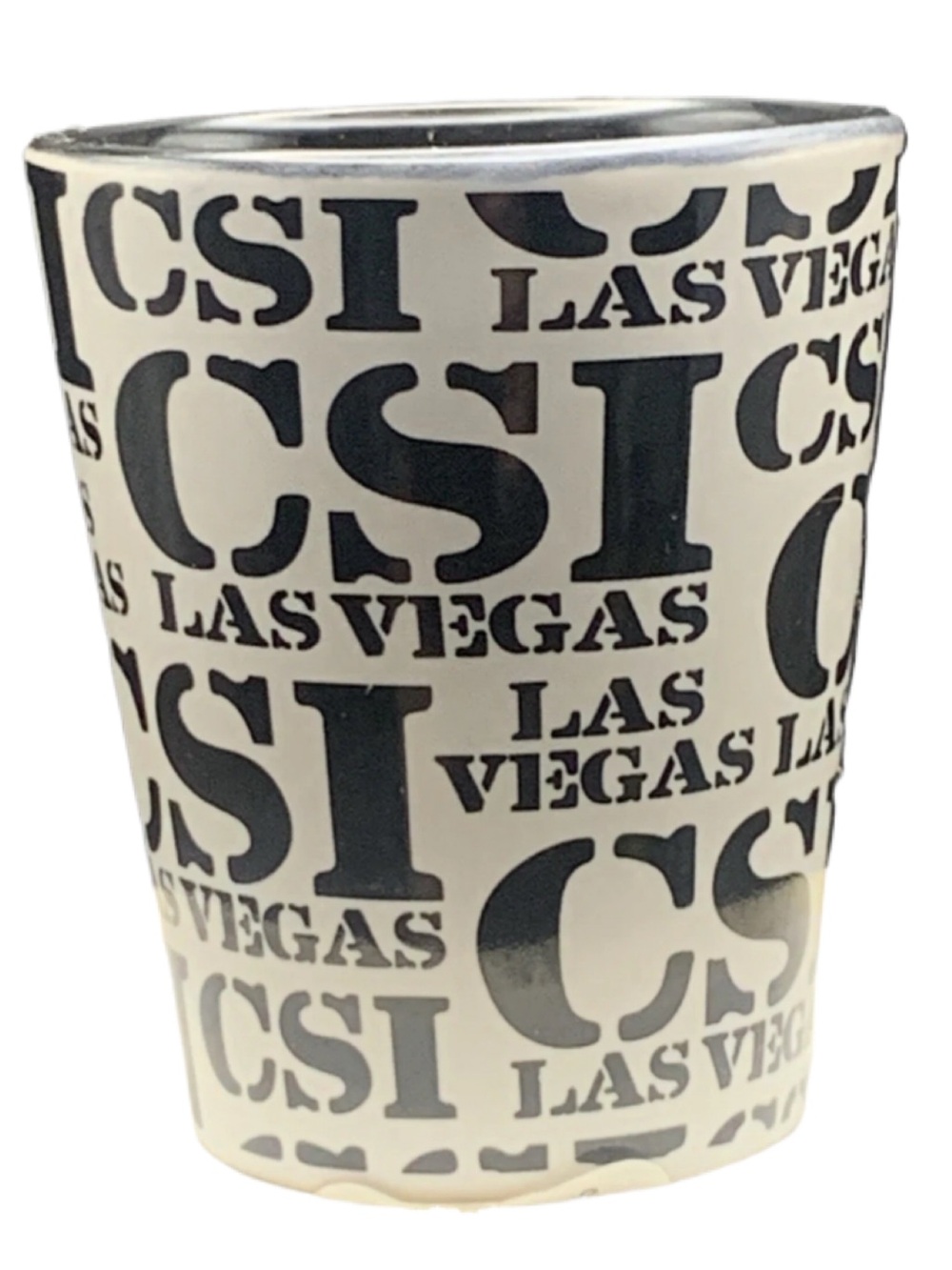 Pre Owned CSI Las Vegas Crime Scene Investigation Shot Glass Shotglass